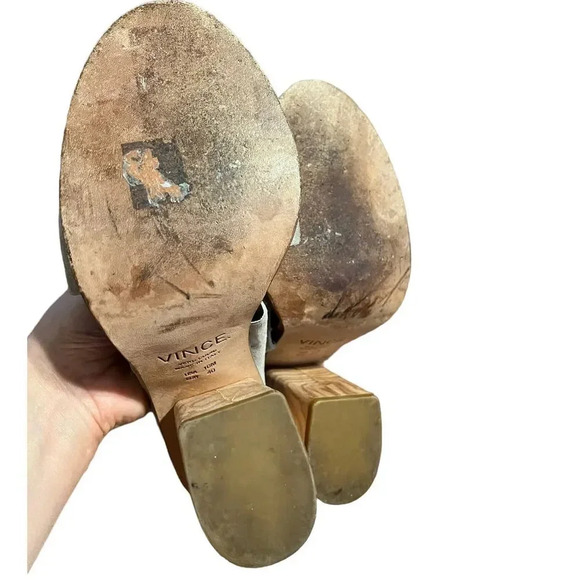 VINCE Helena Wooden Heel Sandal size 10 - Picture 9 of 10